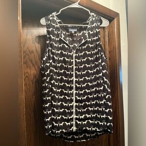 Modcloth Dachshund Weiner Dog Top 1X